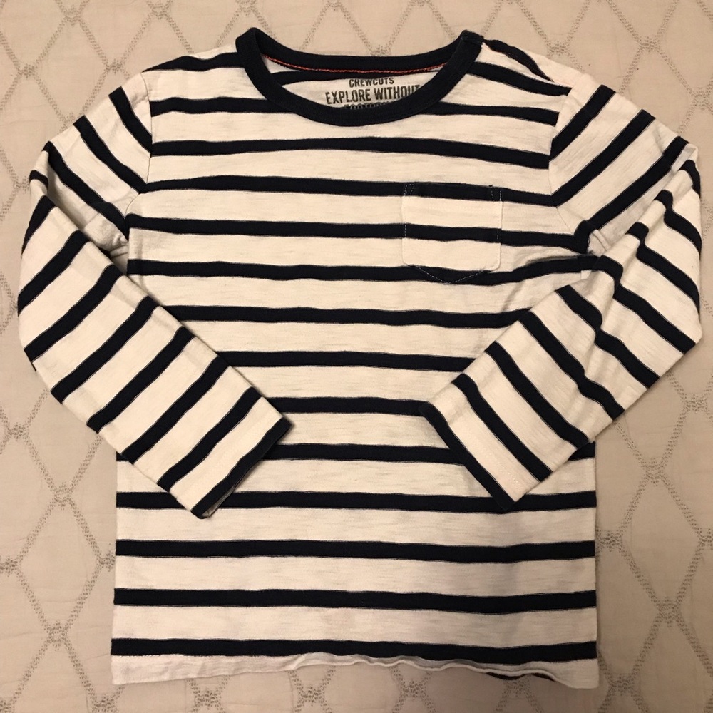 Crewcuts striped long sleeve shirt